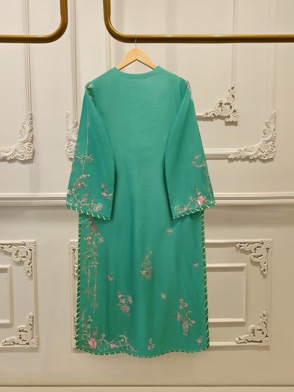 2 Piece - Pure Khaddi Silk Embroidered Suit S114711