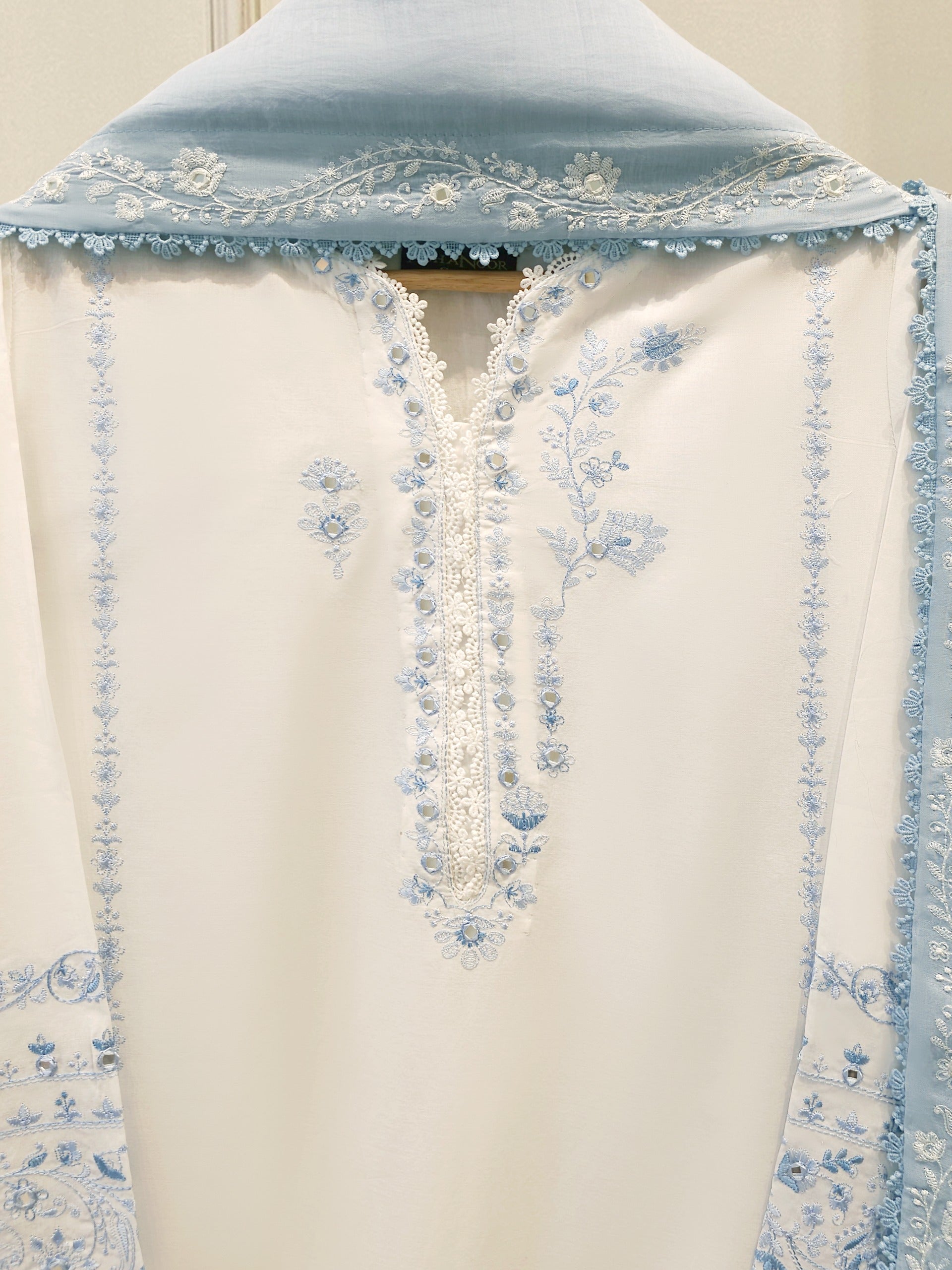 2 Piece - Embroidered Cambric  Suit S114673 Secondary image