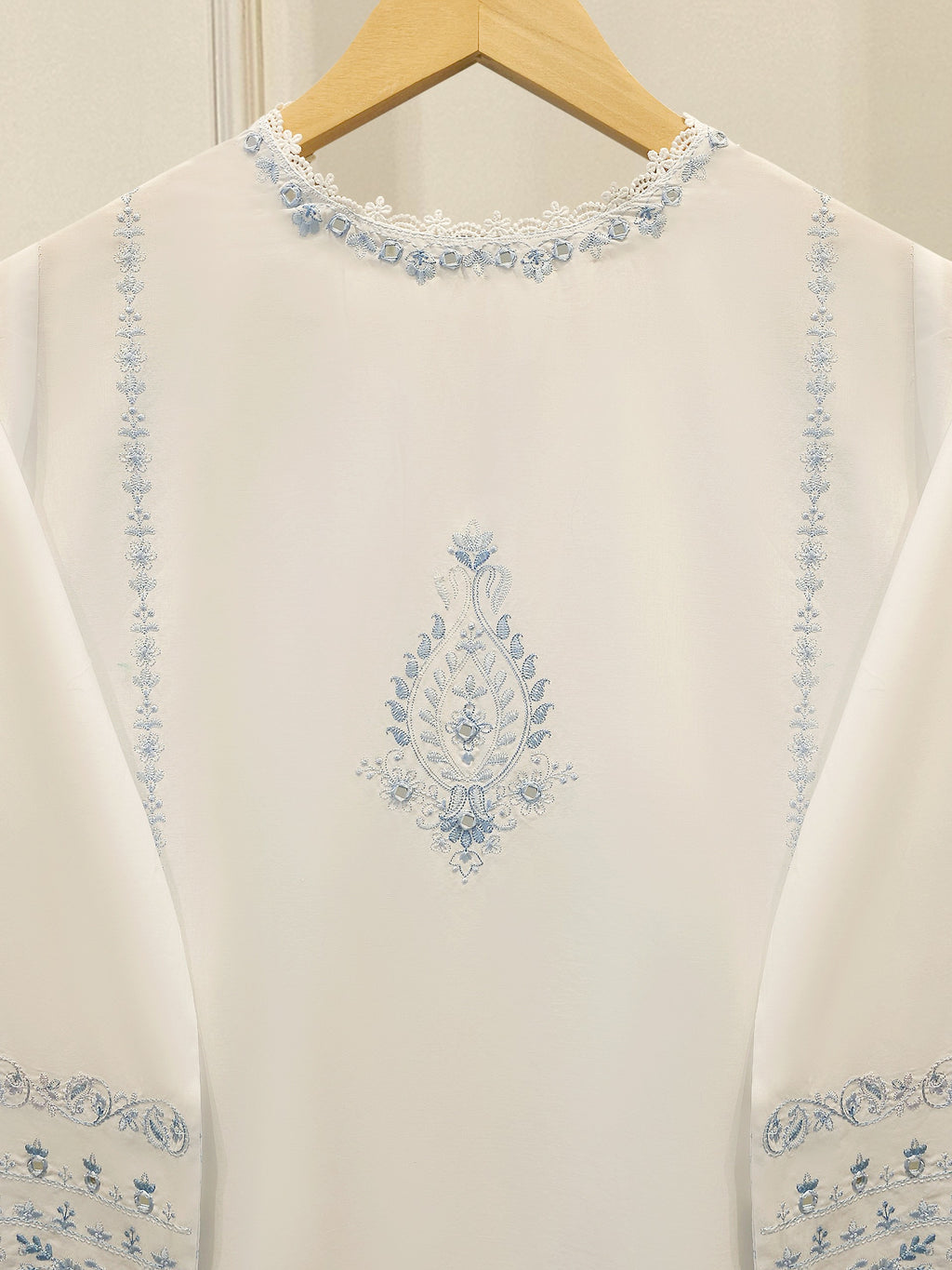 2 Piece - Embroidered Cambric  Suit S114673