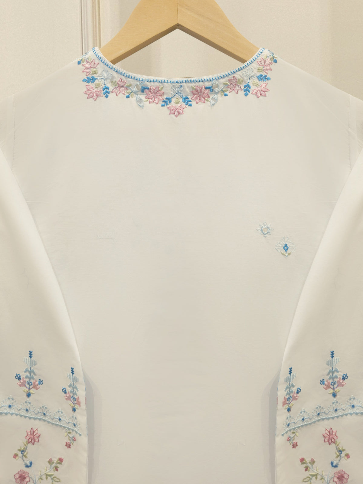 2 Piece - Embroidered Cambric  Suit S114731