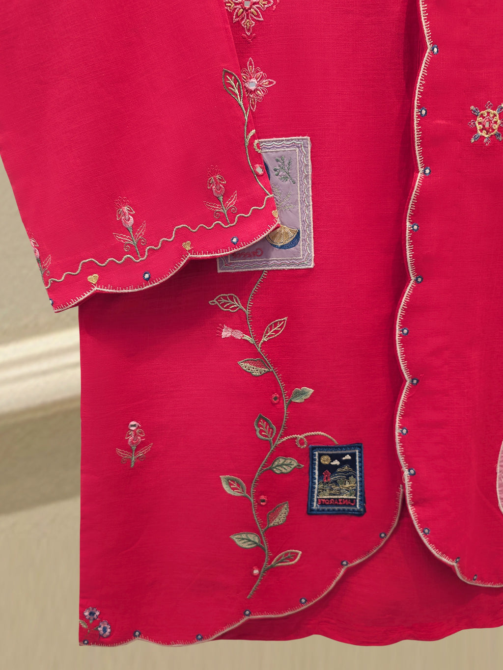 2 Piece - Embroidered Cambric Suit S114751