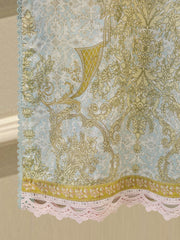 2-Piece Embroidered Digital Printed Cambric Suit S114761