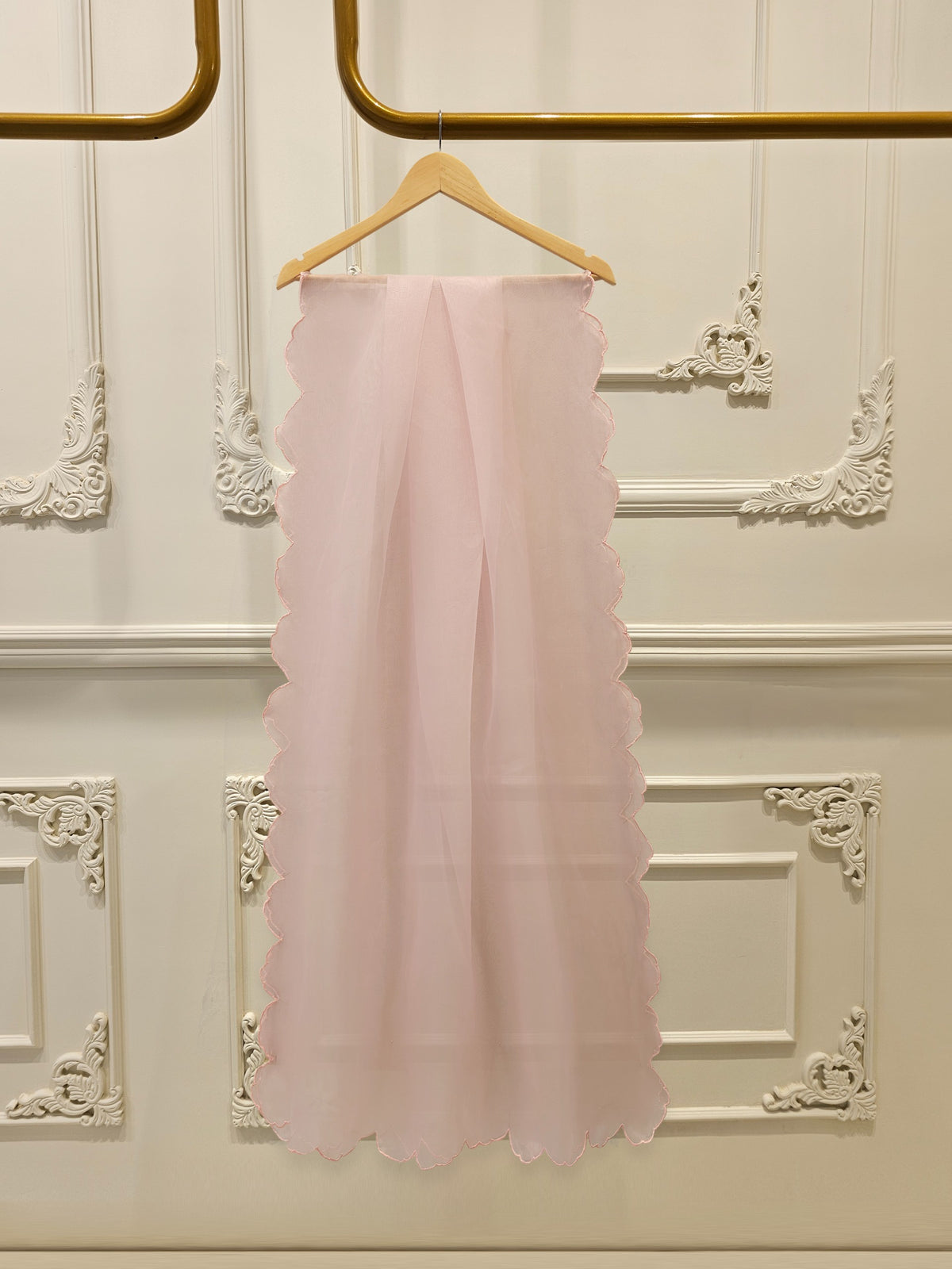 3 Piece - Pure Organza Embroidered Suit S114708