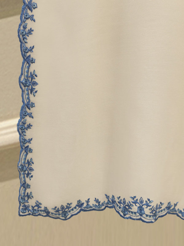 (Unstitched) 3 Piece - Pure Embroidered Cotton Net Suit S114767