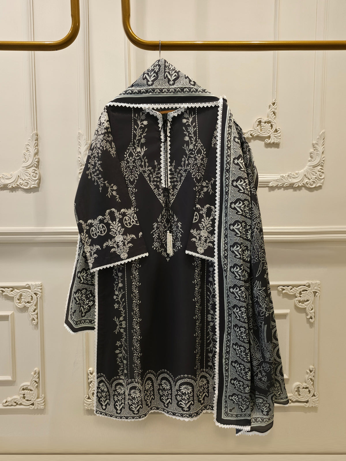 2-Piece Digital Printed Cambric Suit S114772 Main image