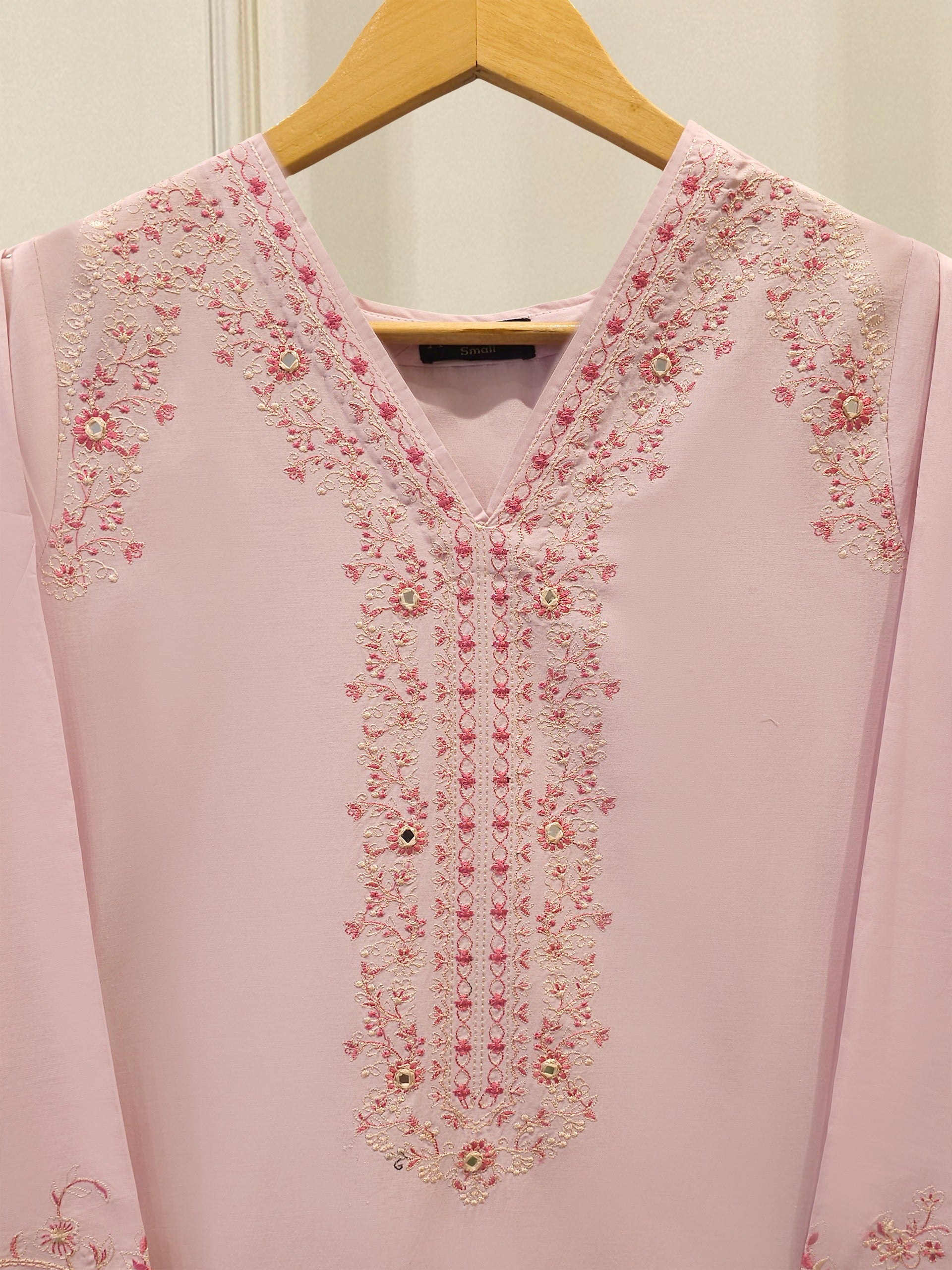 2 Piece - Embroidered Cambric Suit S114774 Secondary image