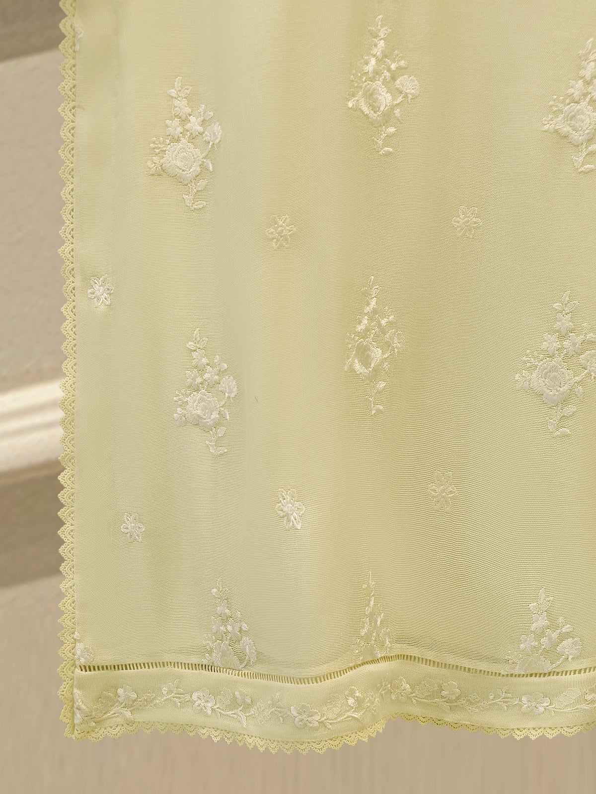 2 Piece - Pure Embroidered Cotton Net Suit S114821