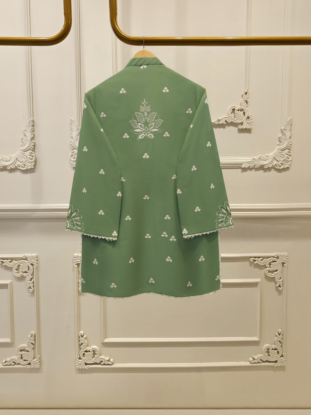 3 Piece - Embroidered Cambric Suit S114853
