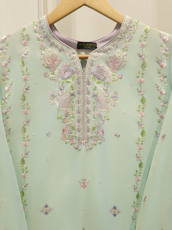 2 Piece - Embroidered Cambric Suit S114860