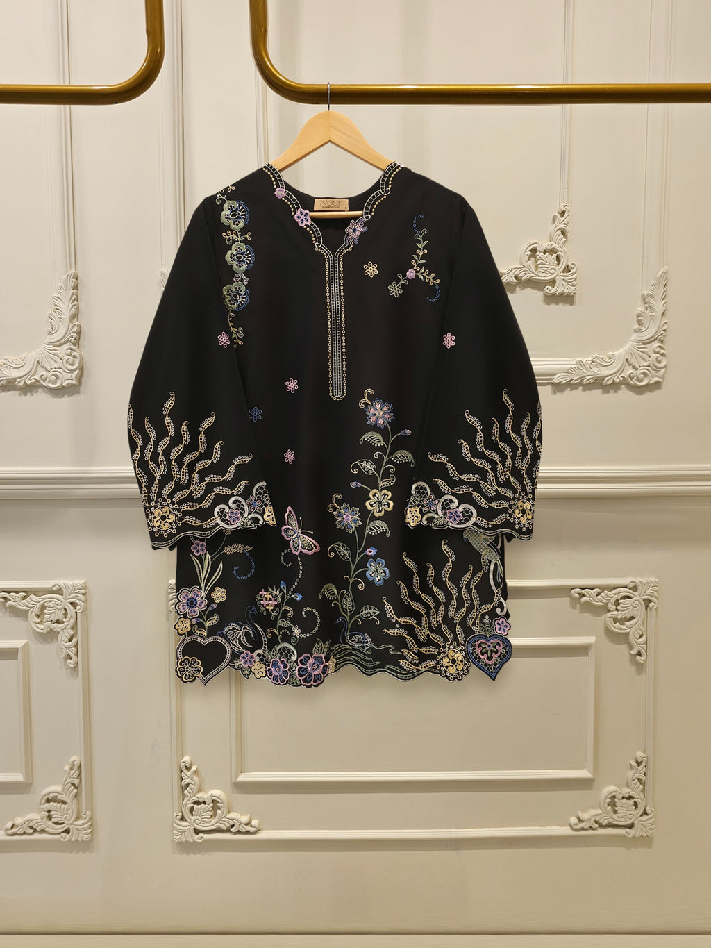 2 Piece - Embroidered Cambric Suit WS00340