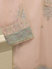 3 Piece - Embroidered Kora  Cotton Suit WS00341