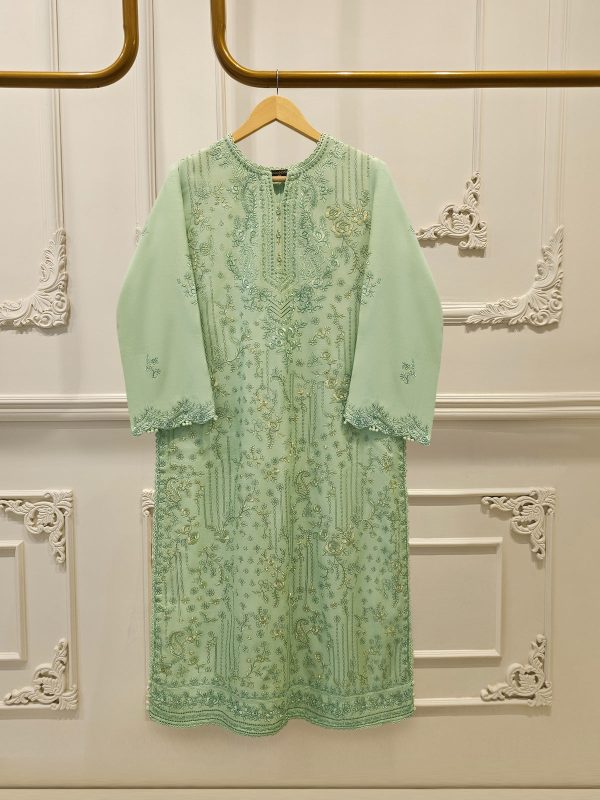 Embroidered Kora  Cotton Shirt S114876 Main image