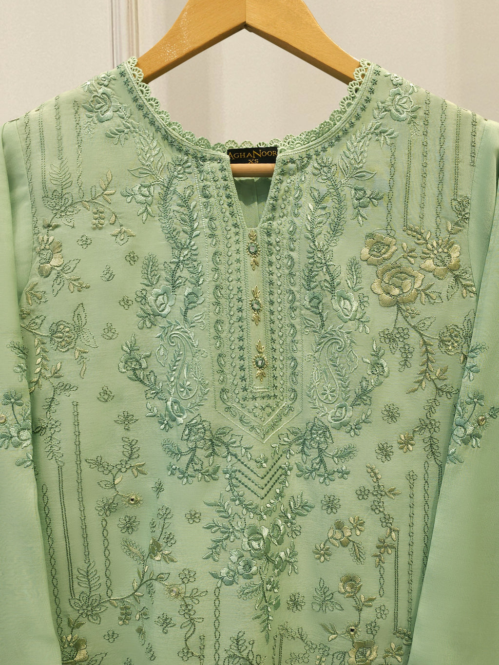 Embroidered Kora  Cotton Shirt S114876