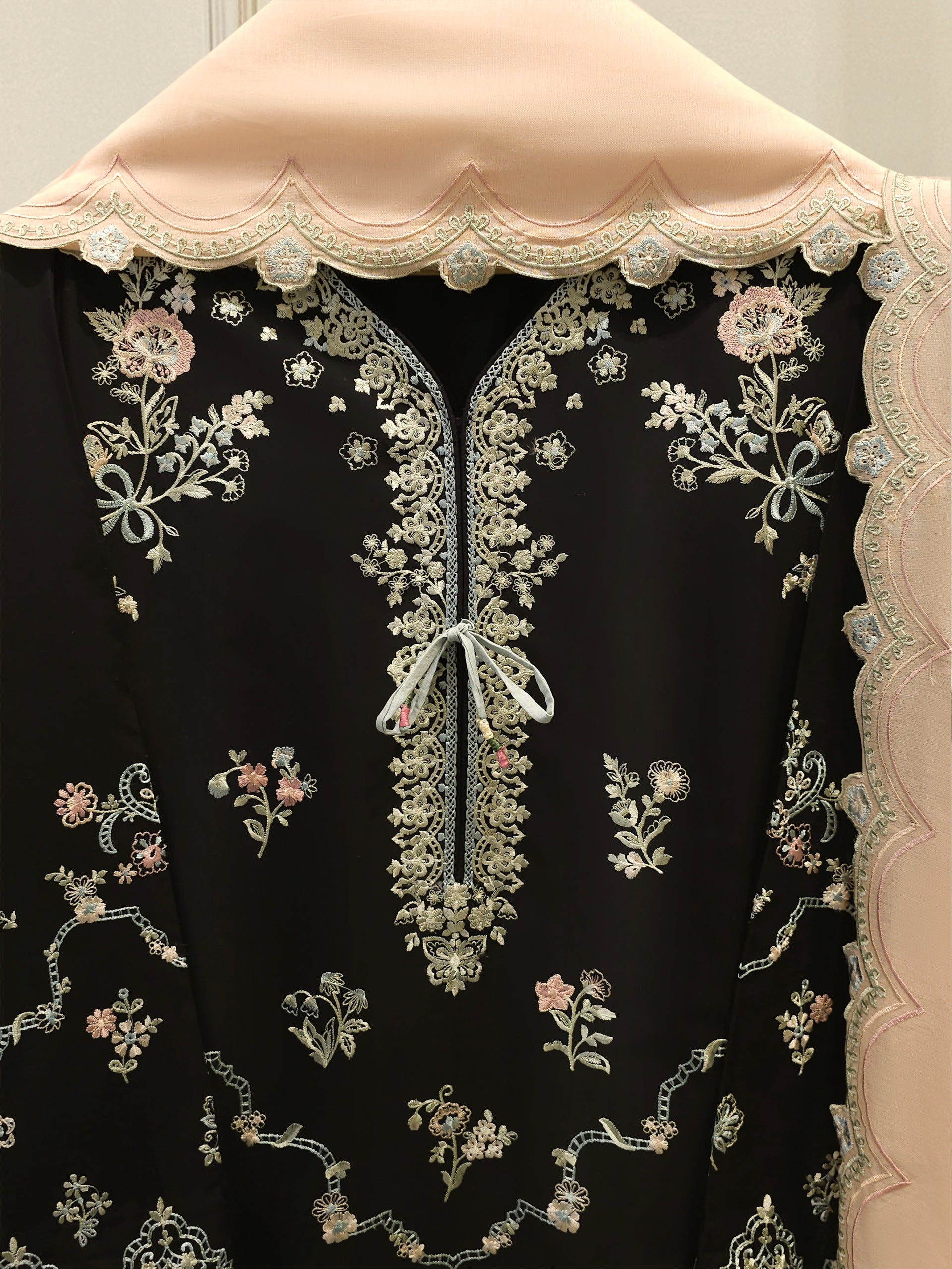 2 Piece - Embroidered Cambric Suit S114869 Secondary image