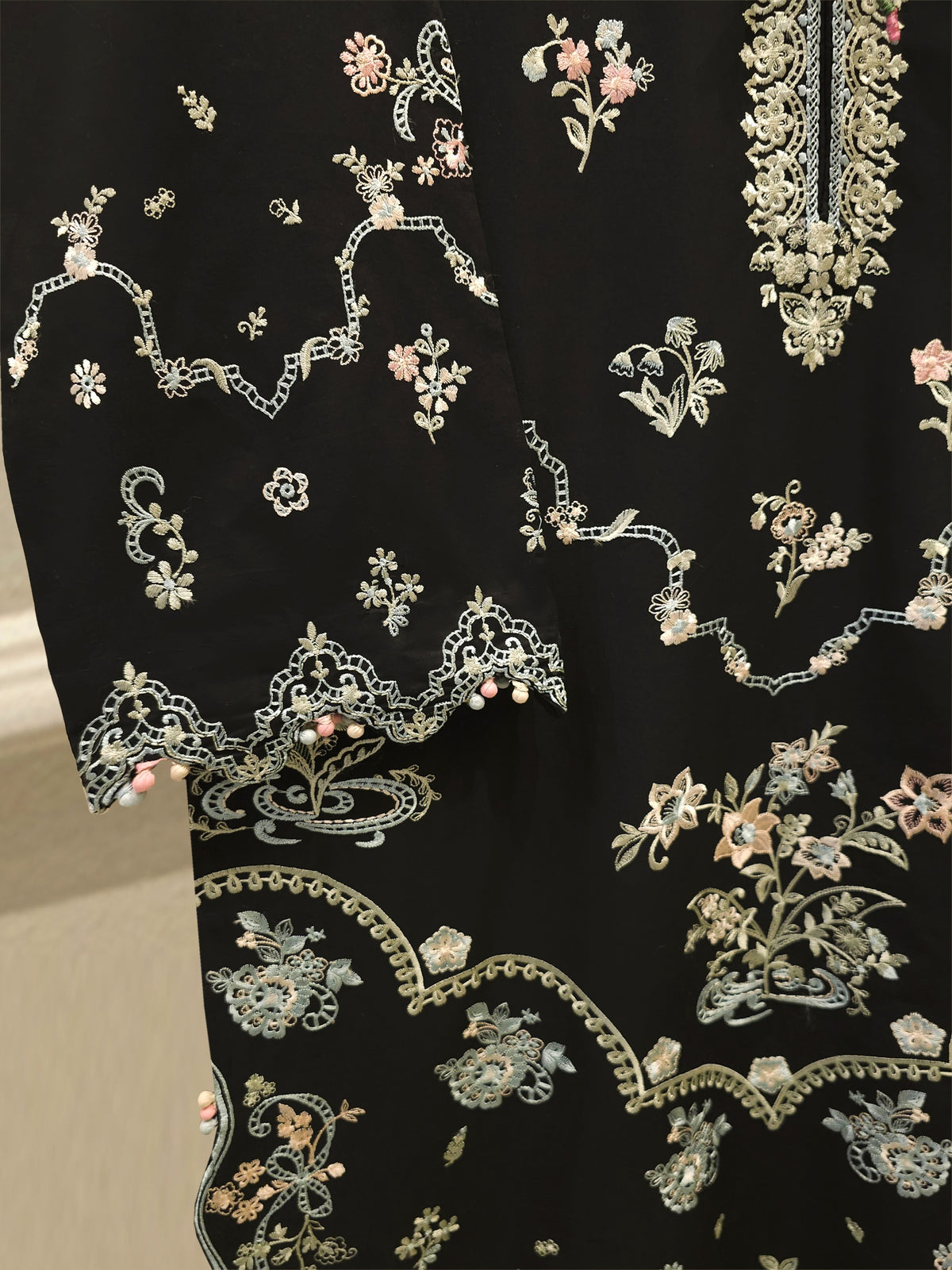 2 Piece - Embroidered Cambric Suit S114869