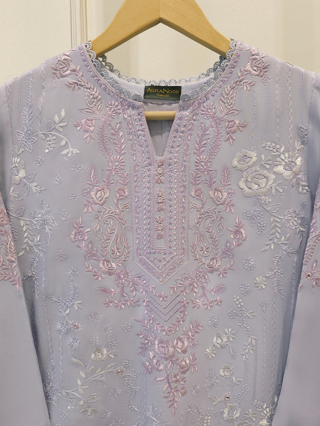 Embroidered Kora  Cotton Shirt S114887