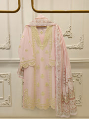 3 Piece - Embroidered Cambric Suit S114884