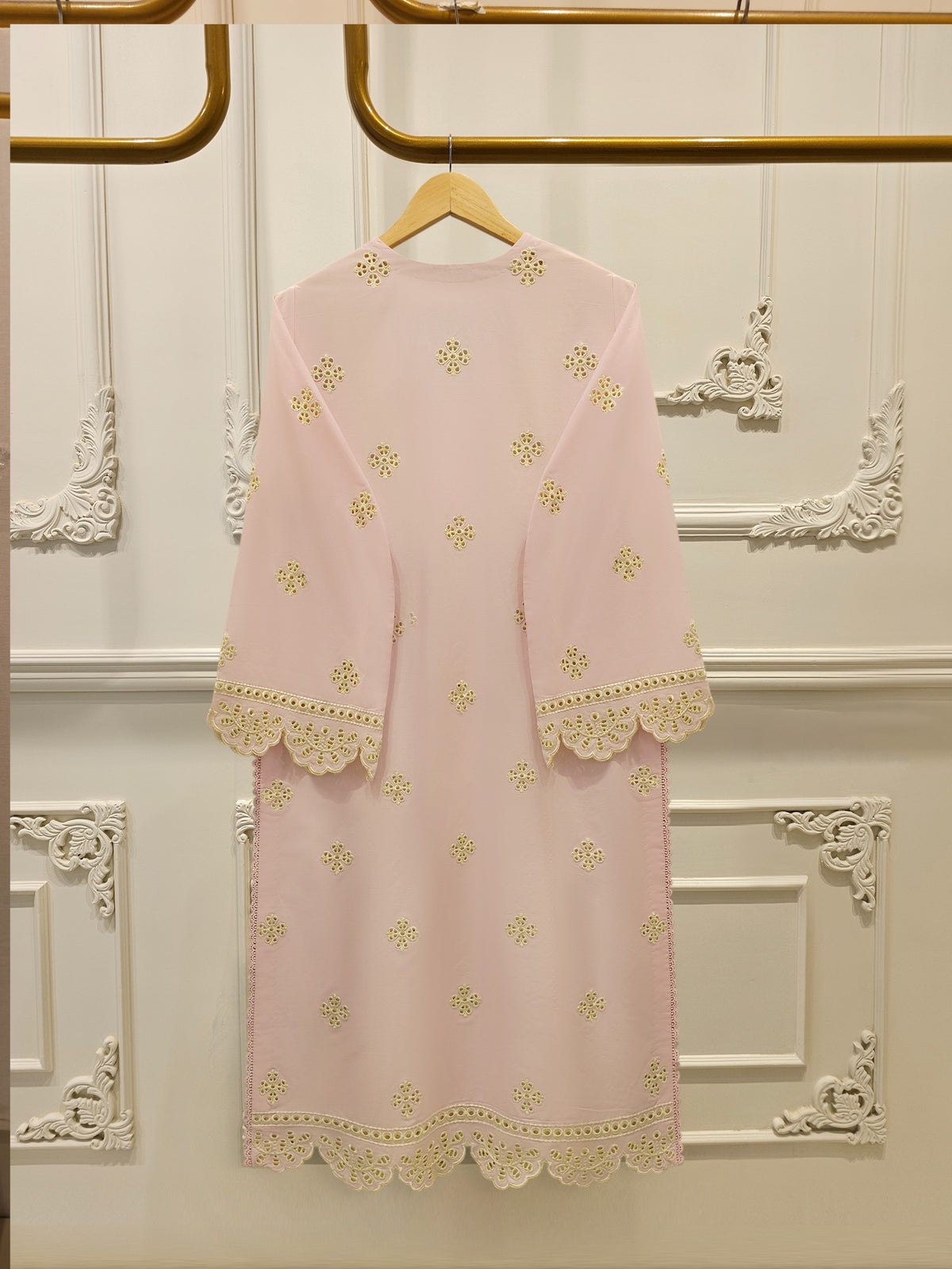 3 Piece - Embroidered Cambric Suit S114884