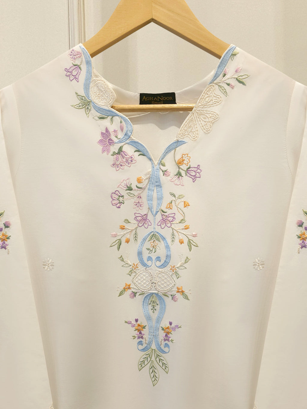 2 Piece - Embroidered Cambric Suit S114868