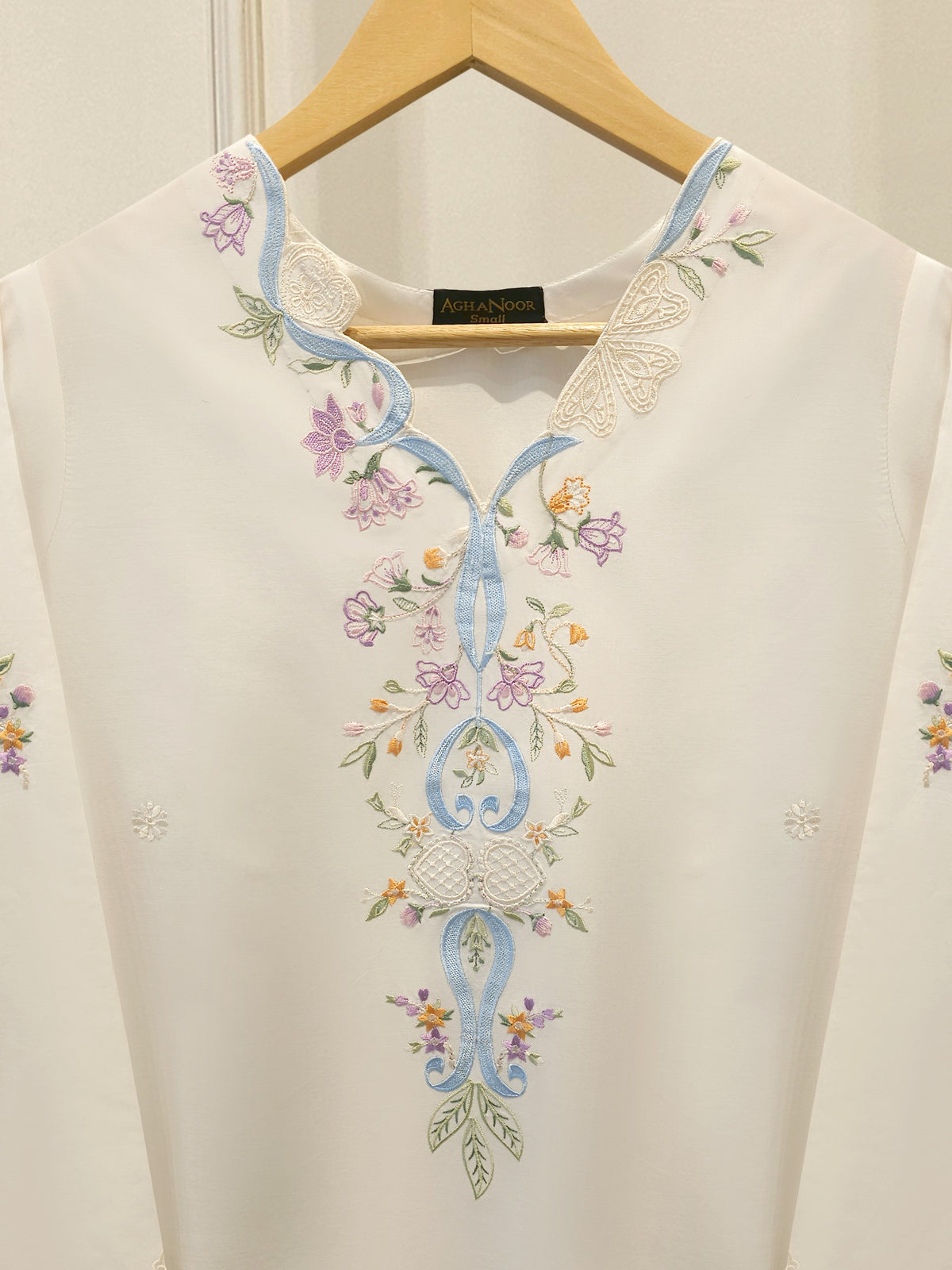 2 Piece - Embroidered Cambric Suit S114868