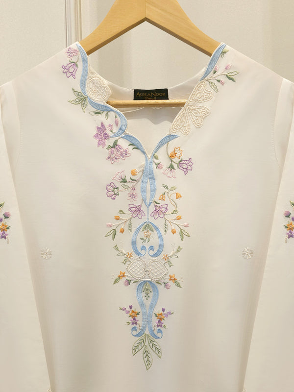 2 Piece - Embroidered Cambric Suit S114868