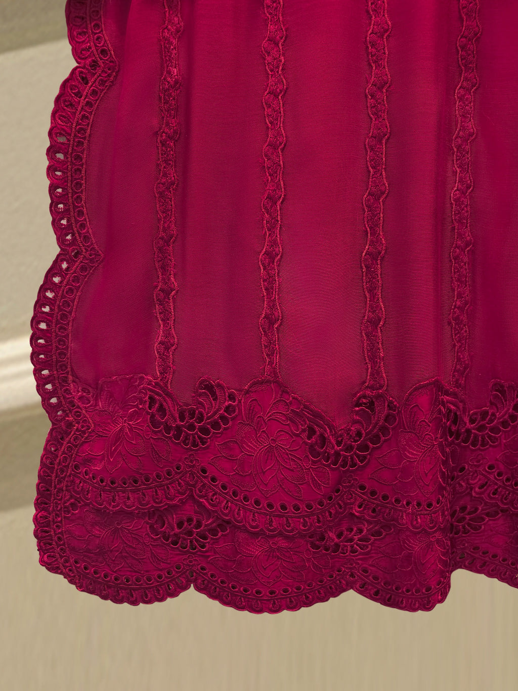 3 Piece - Pure Embroidered Cotton Net Suit S114875