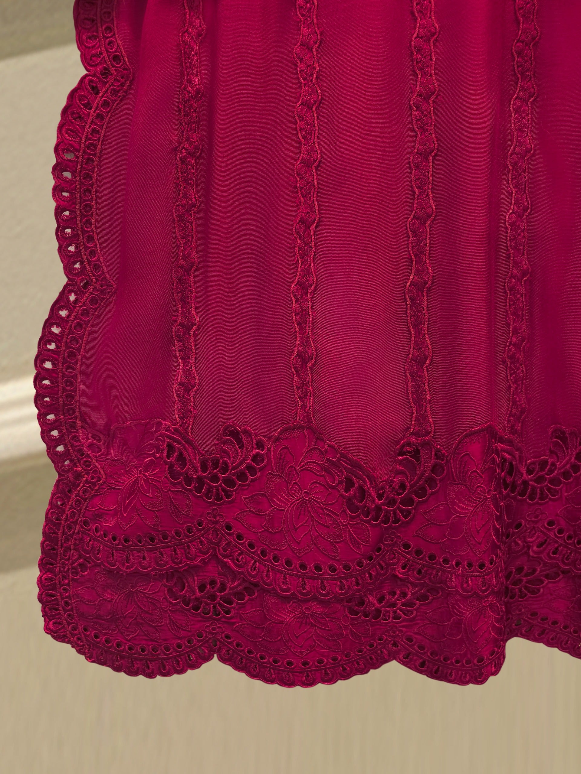 3 Piece - Pure Embroidered Cotton Net Suit S114875