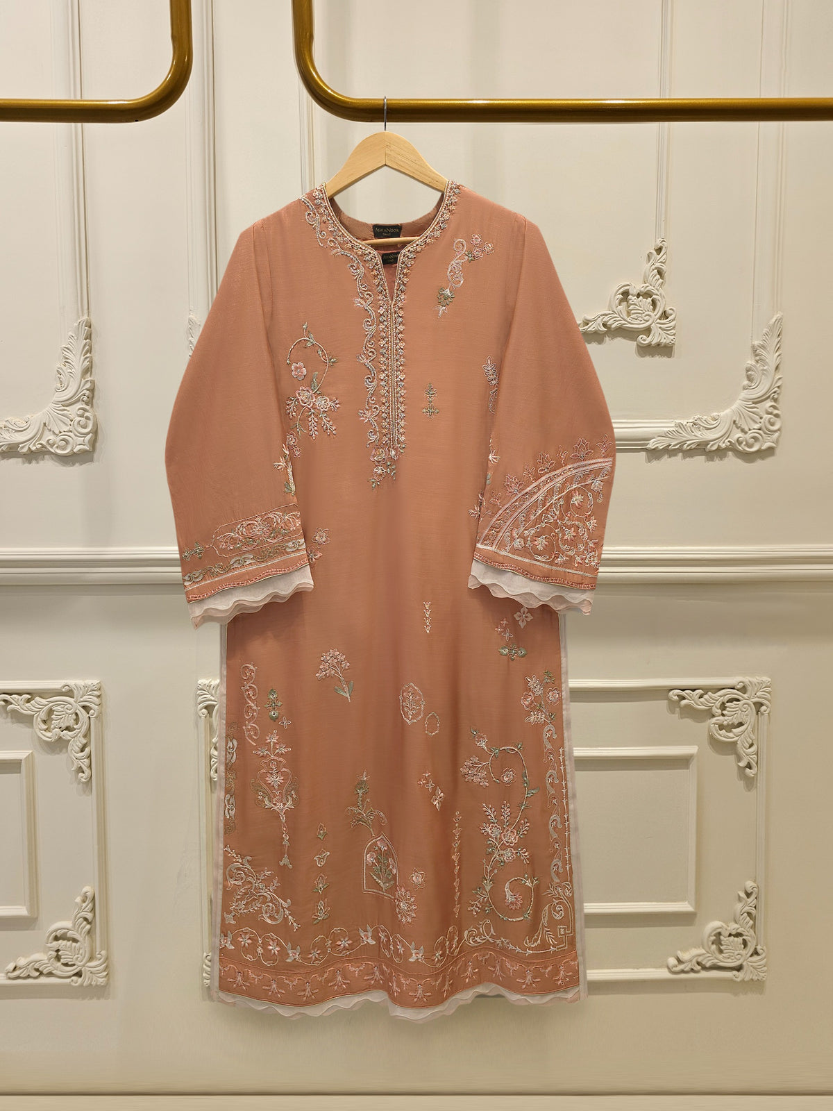 2 Piece - Pure Khaddi Silk Embroidered  Suit S114886 Main image