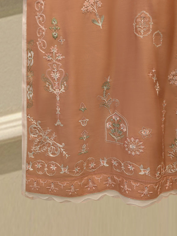 2 Piece - Pure Khaddi Silk Embroidered  Suit S114886