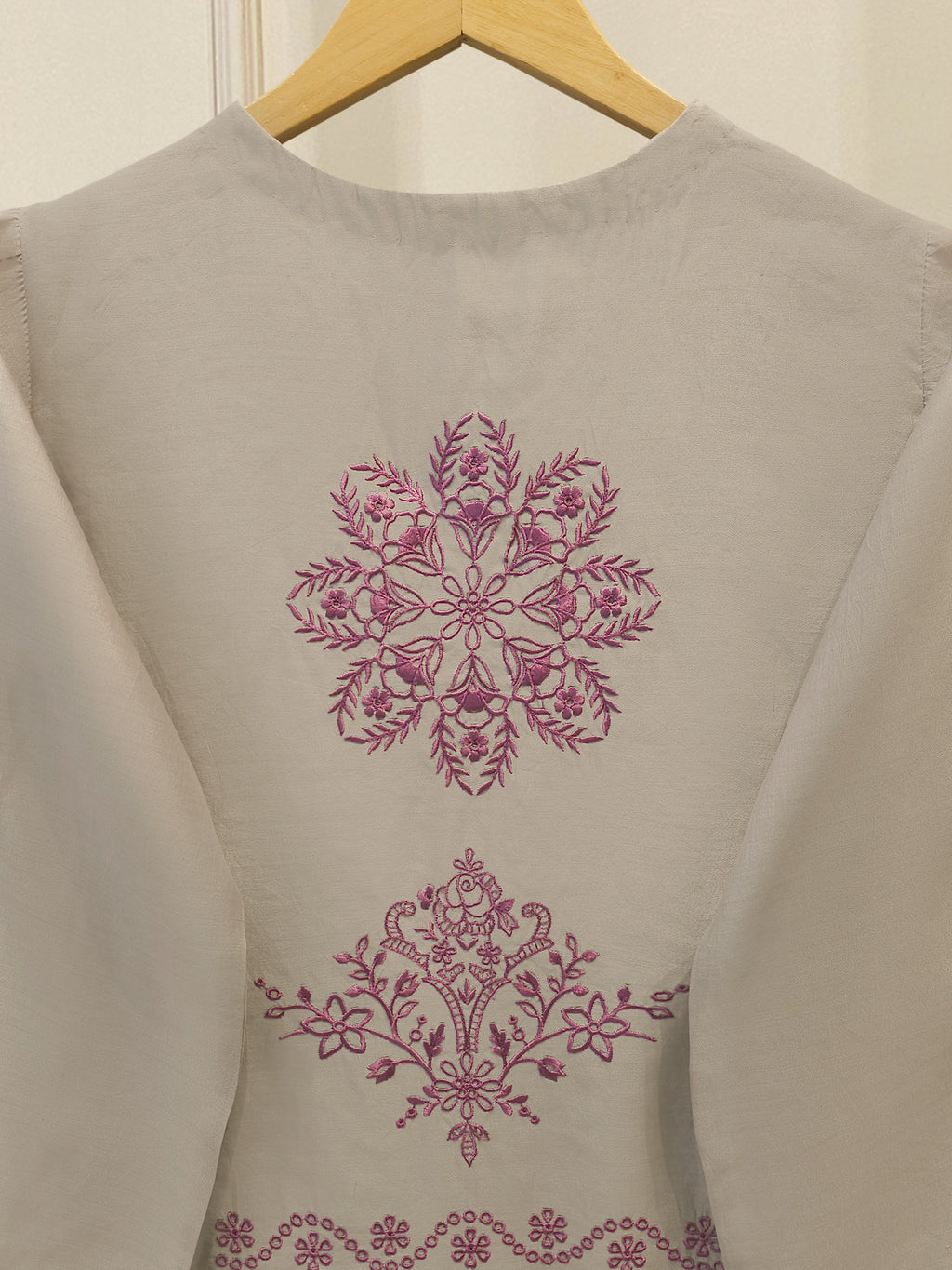 3 Piece - Pure Khaddi Silk Embroidered  Suit S114914