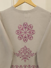 3 Piece - Pure Khaddi Silk Embroidered  Suit S114914