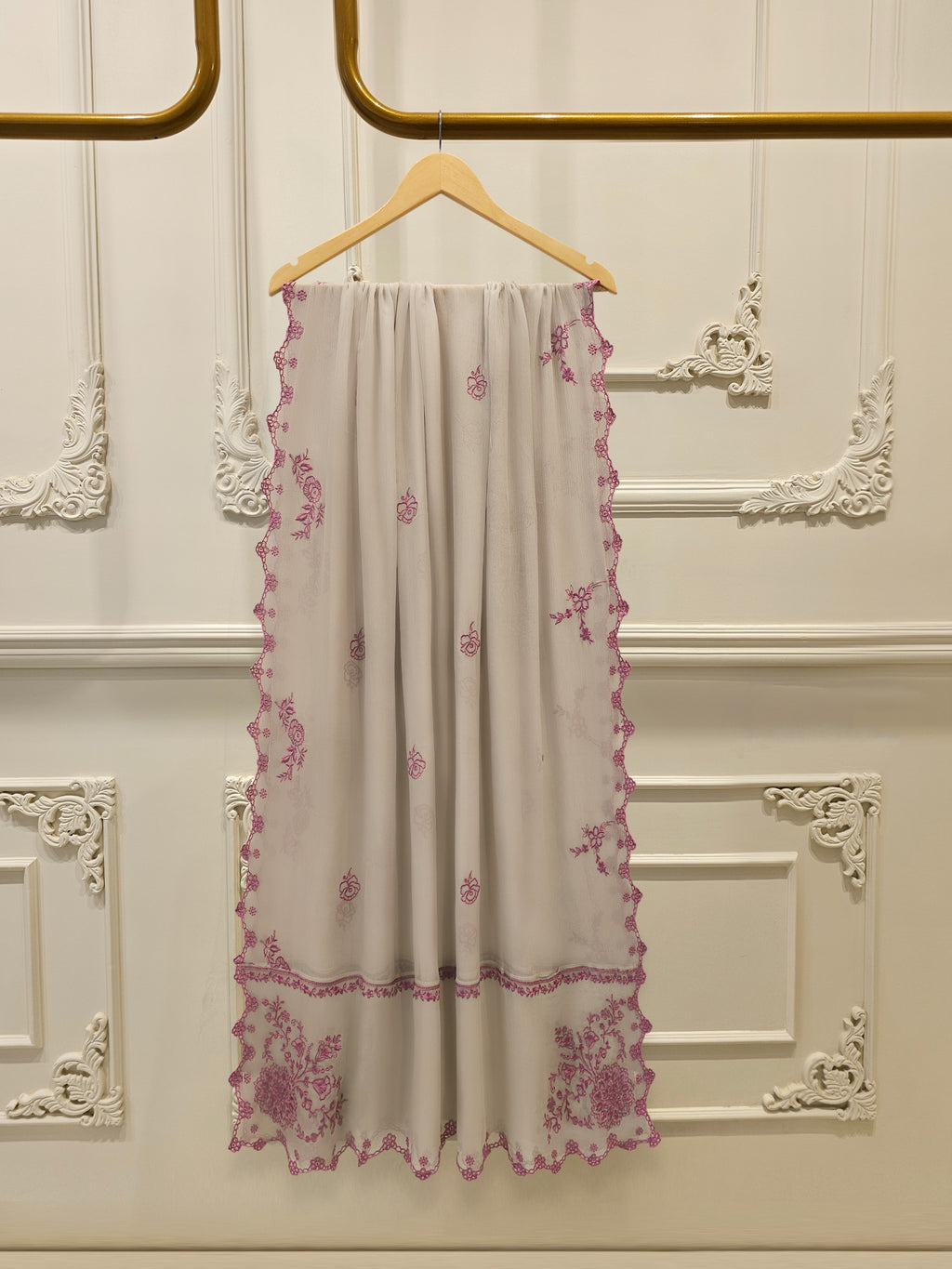 3 Piece - Pure Khaddi Silk Embroidered  Suit S114914