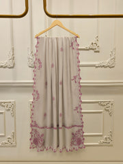3 Piece - Pure Khaddi Silk Embroidered  Suit S114914