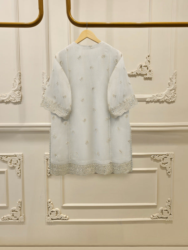 3 Piece - Pure Embroidered Cotton Net Suit S114931