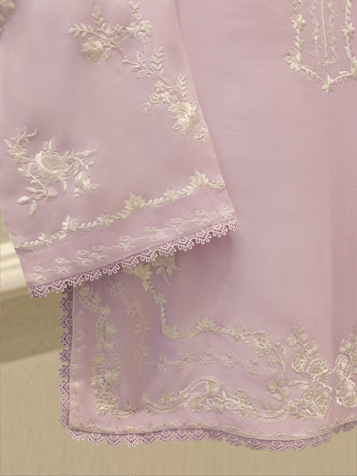 2 Piece- Pure Sheesha Silk Embroidered Suit S114962