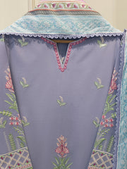 3 Piece - Embroidered Cambric Suit S114936