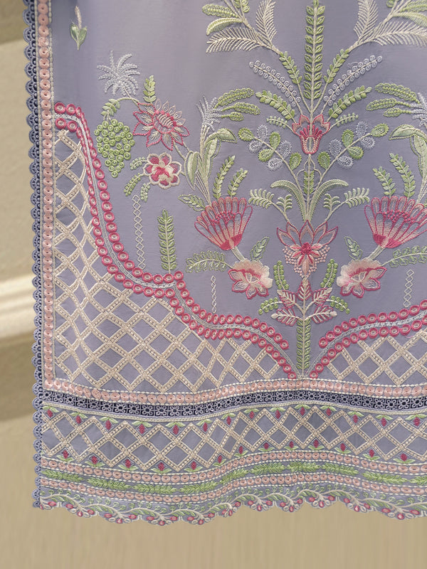 3 Piece - Embroidered Cambric Suit S114936