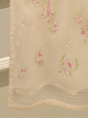 (Unstitched) 3 Piece - Pure Embroidered Cotton Net Suit S114932