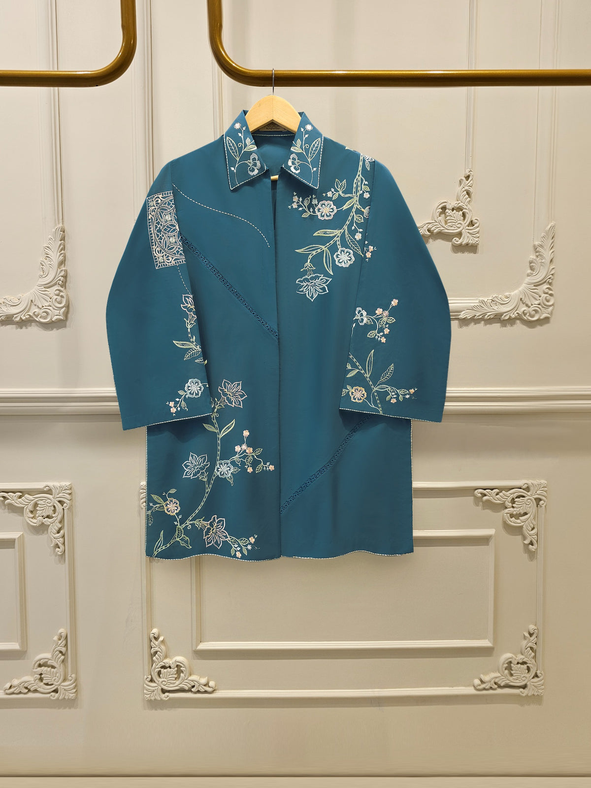 2 Piece - Embroidered Cambric Suit WS00346
