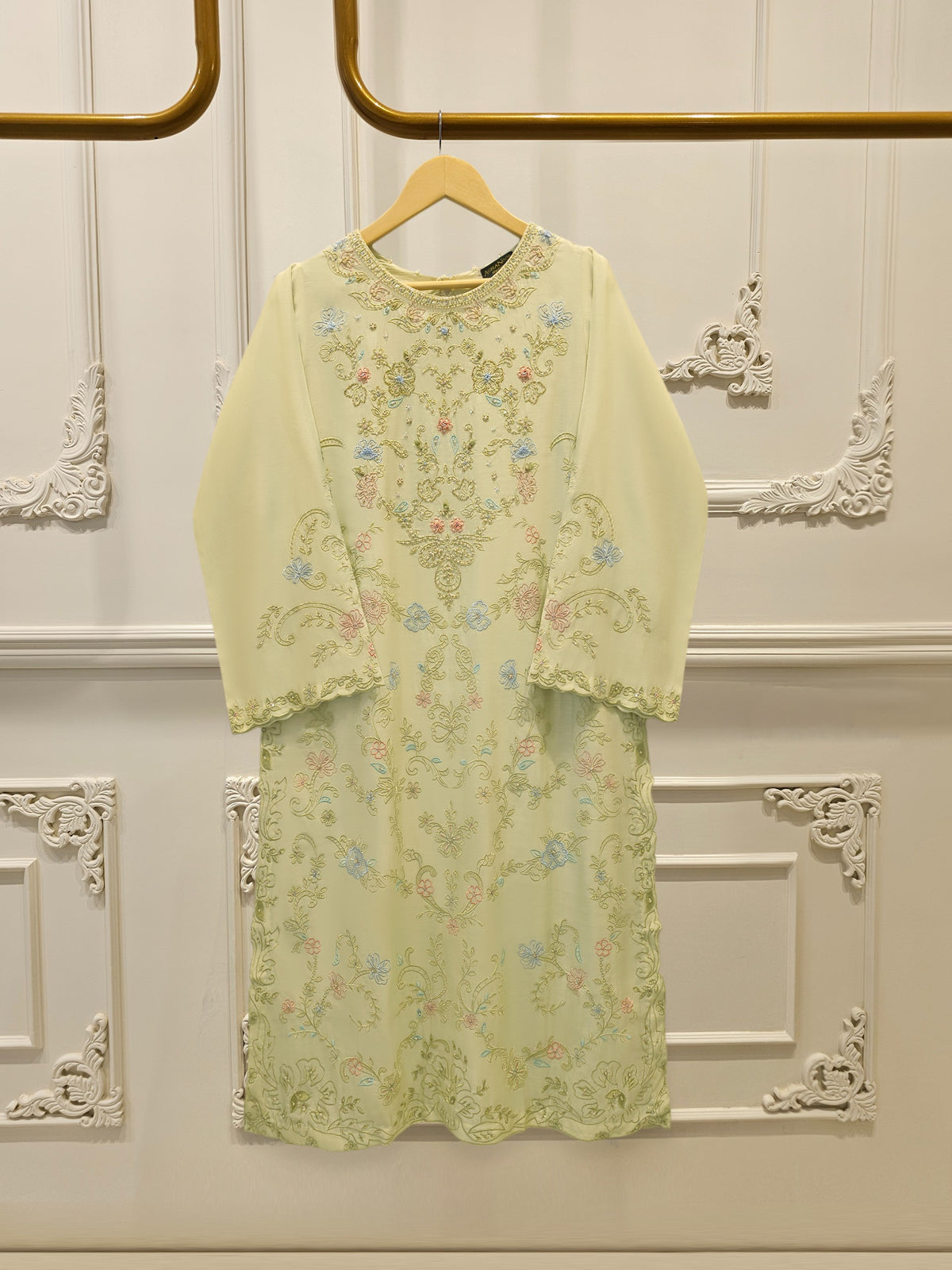 2 Piece - Pure Khaddi Silk Embroidered  Suit S114260 Main image
