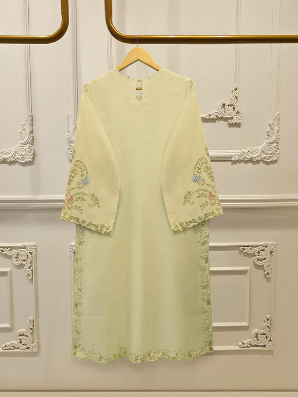 2 Piece - Pure Khaddi Silk Embroidered  Suit S114260