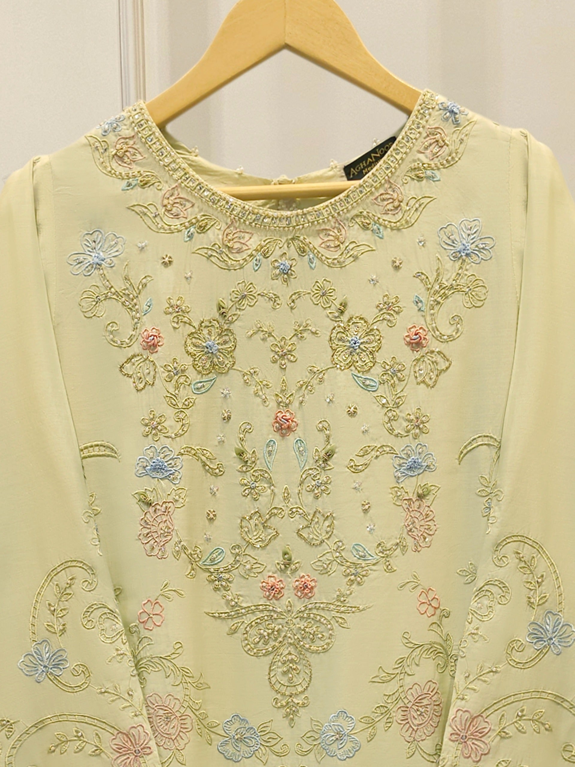 2 Piece - Pure Khaddi Silk Embroidered  Suit S114260 Secondary image