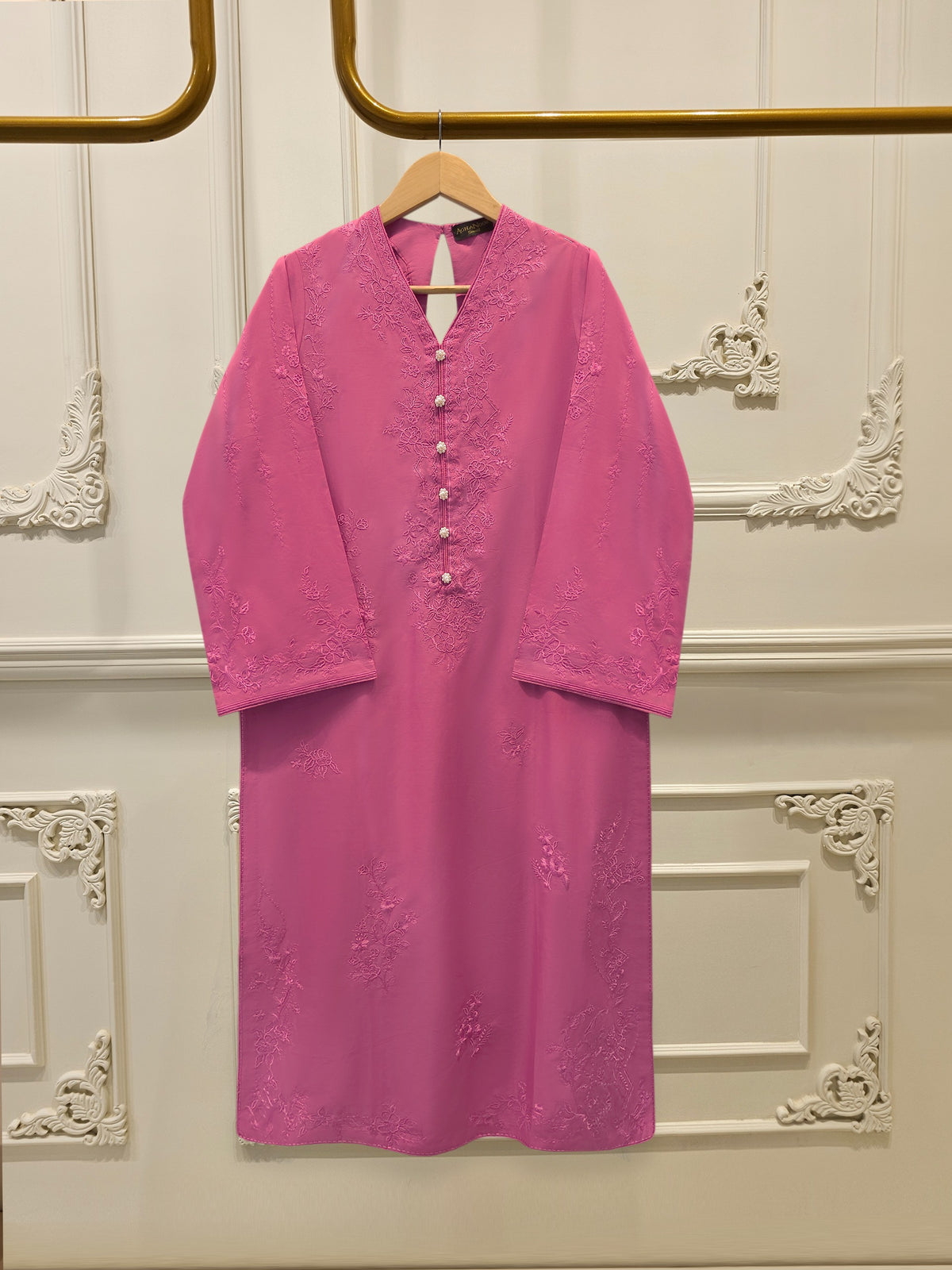 2 Piece - Embroidered Cambric Suit S114969 Main image