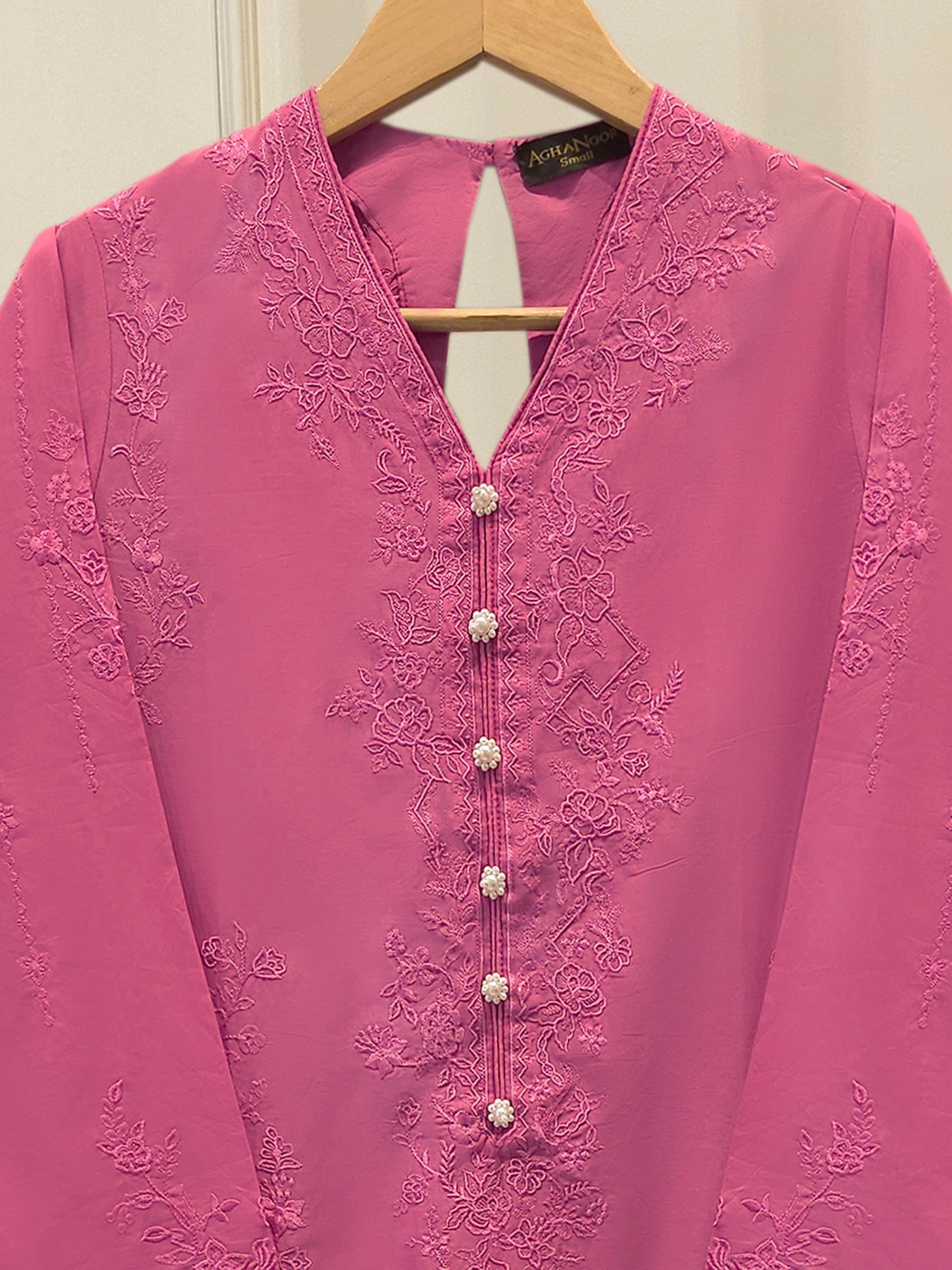 2 Piece - Embroidered Cambric Suit S114969 Secondary image