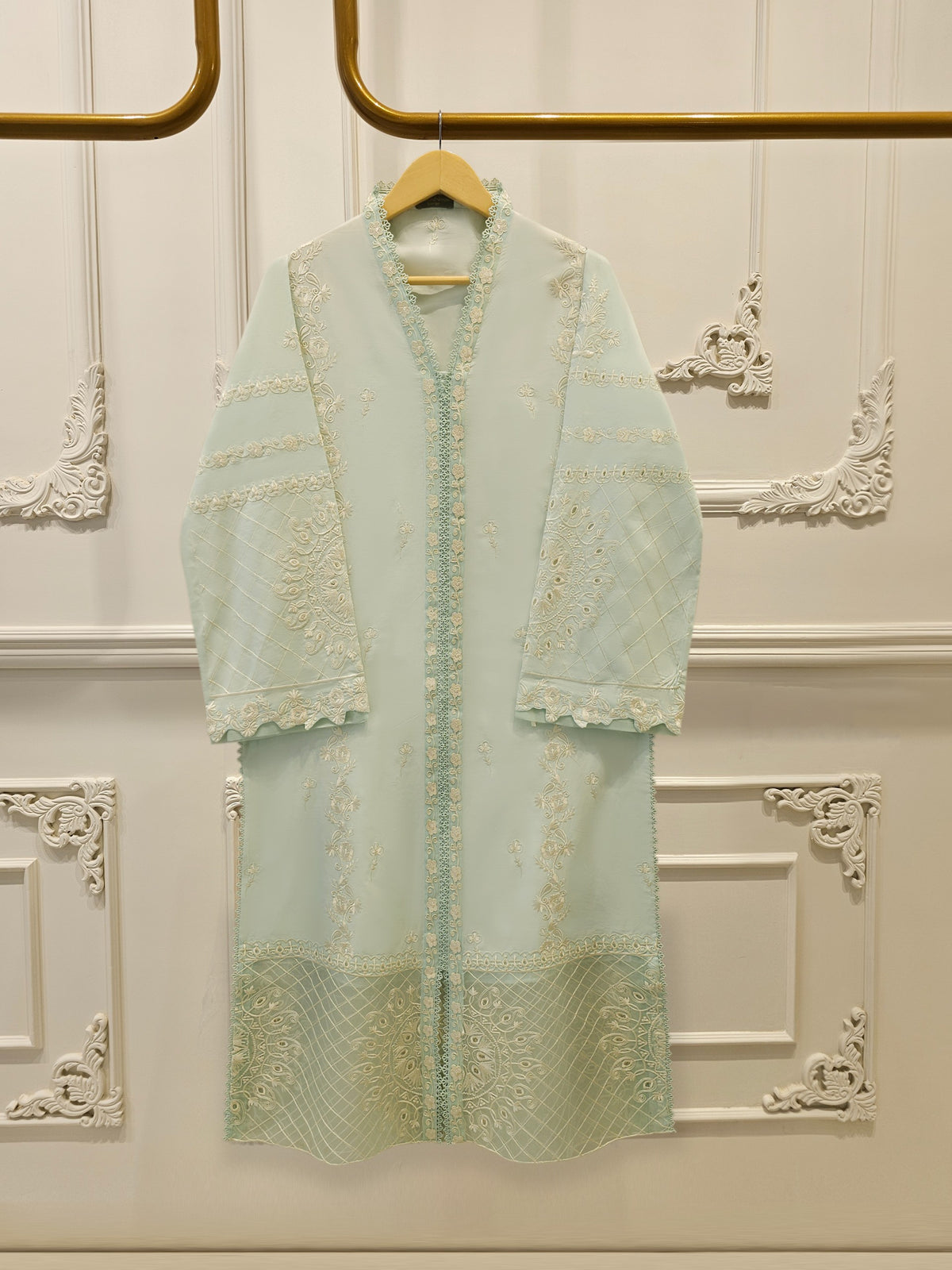 2 Piece - Embroidered Cambric Suit S114961