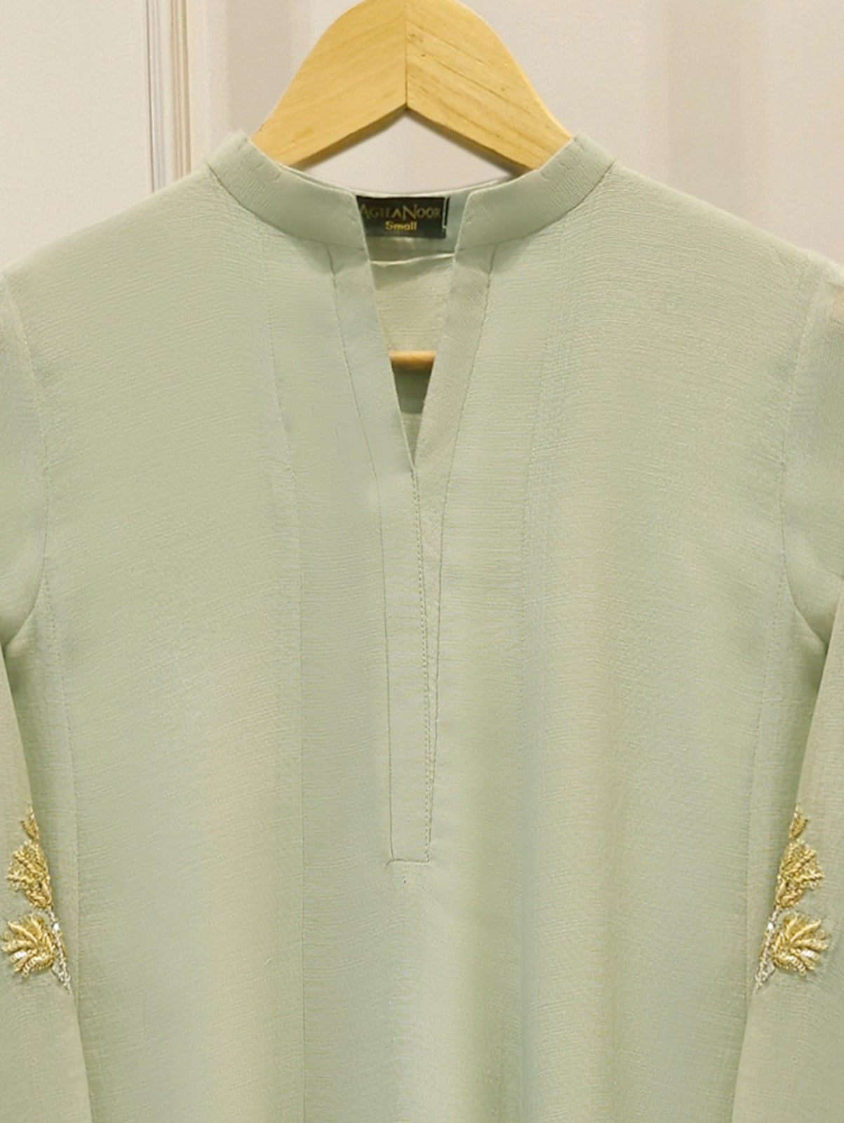 Pure Embroidered Cotton Net Suit S114970 Secondary image