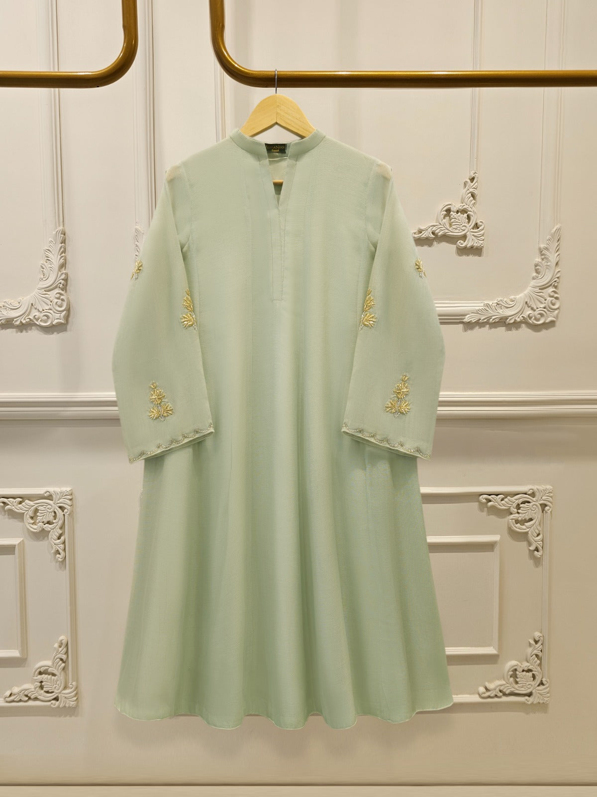 Pure Embroidered Cotton Net Suit S114970 Main image