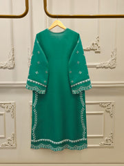 Pure Organza Embroidered Suit S112998