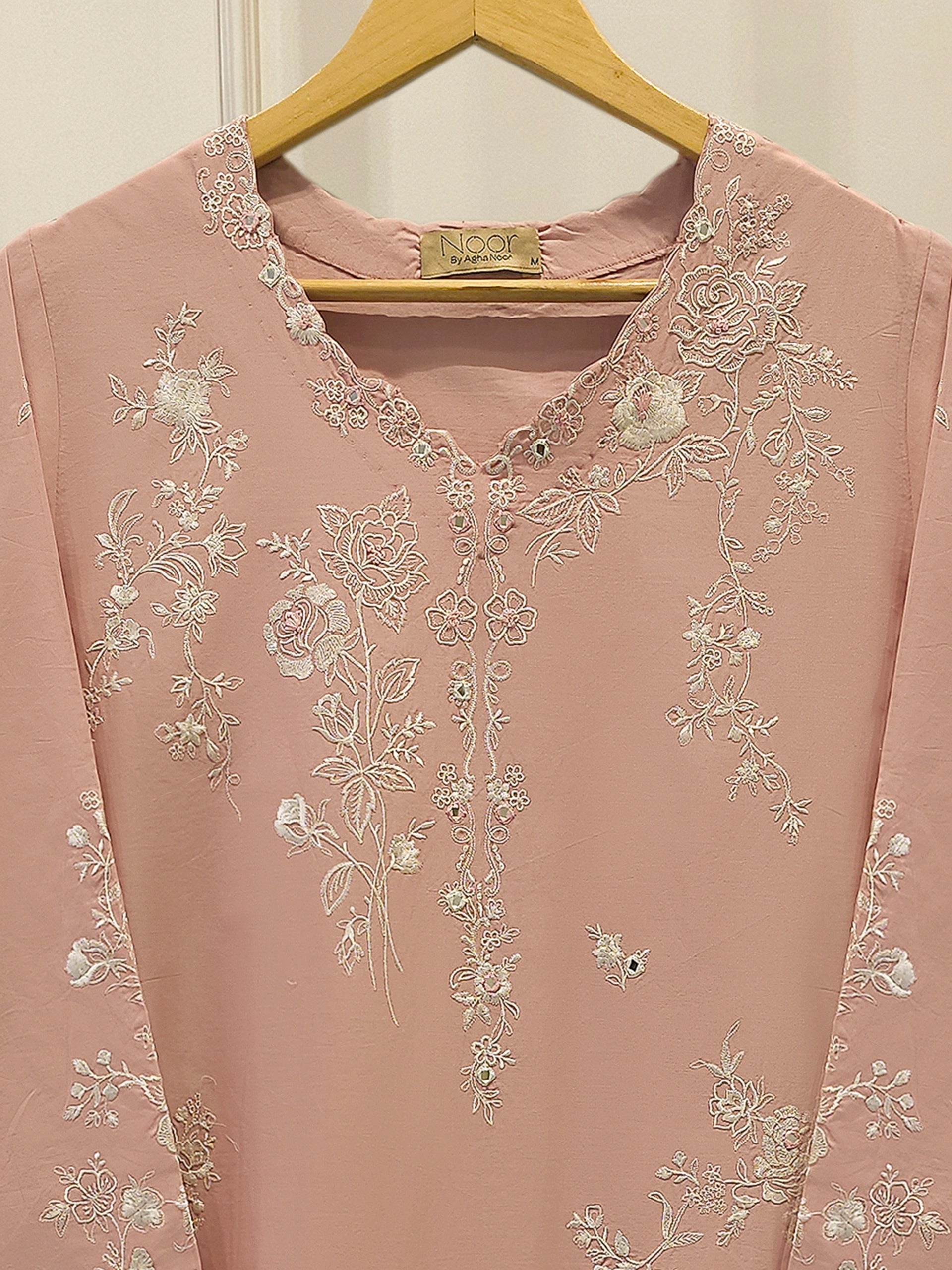 2 Piece - Embroidered Cambric Suit WS00348 Secondary image
