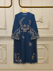 3 Piece - Pure Khaddi Silk Embroidered  Suit S115040